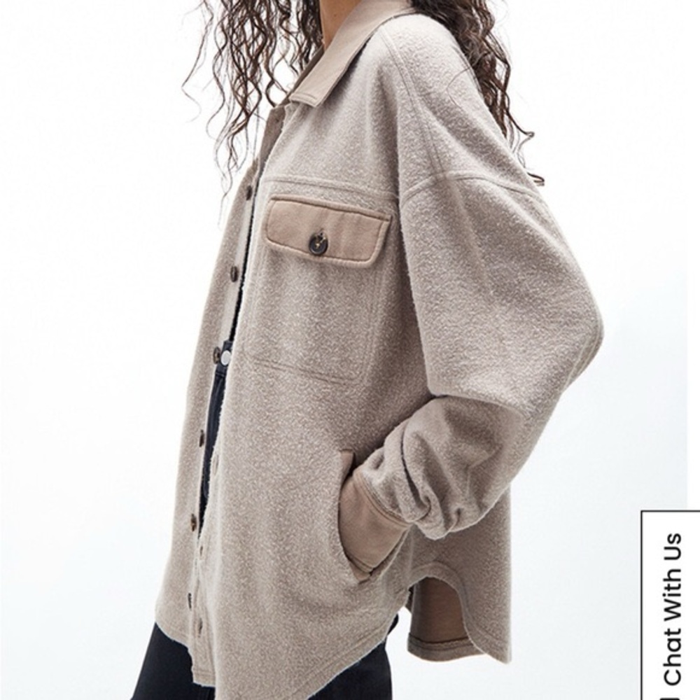 Pacsun homecoming button down fleece shirt